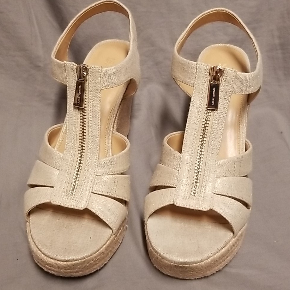 Michael by Michael Kors zipper platform wedge